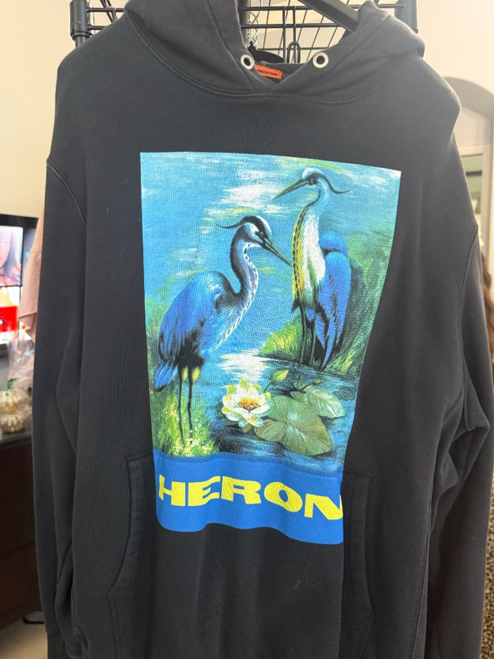 Heron Preston Heron Bird Graphic Hoodie Black Large